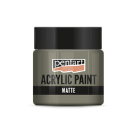 Matte Acrylfarbe - 50 ml – Schlammgrau