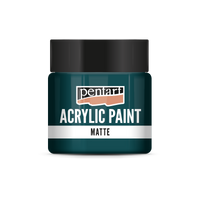 Matte Acrylfarbe - 50 ml – Türkisblau