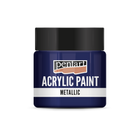 Metallic Acrylfarbe - 50 ml – Kobaltblau