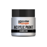 PENTART Chameleon Acrylfarbe mit Perleffekt - 50 ml – Blau-Pfirsich