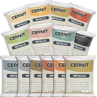 CERNIT Metallic Polymer-Modelliermasse 56 g | verschiedene Farbtöne