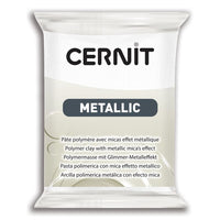 CERNIT Metallic Polymer-Modelliermasse 56 g | verschiedene Farbtöne | perlmuttweiß