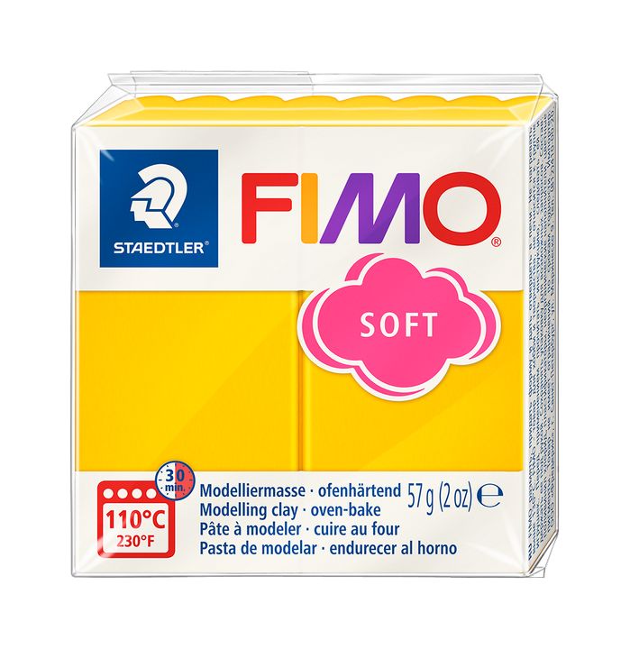 FIMO Soft Modelliermasse 57 g | verschiedene Farben | Sonnenblume