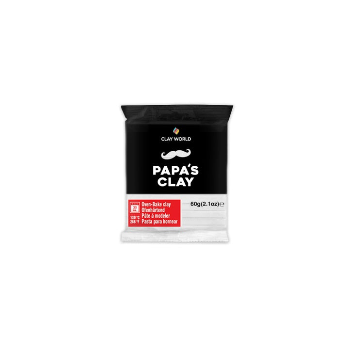 Polymer Clay Papa’s Clay 60 g | verschiedene Farbtöne | weiß