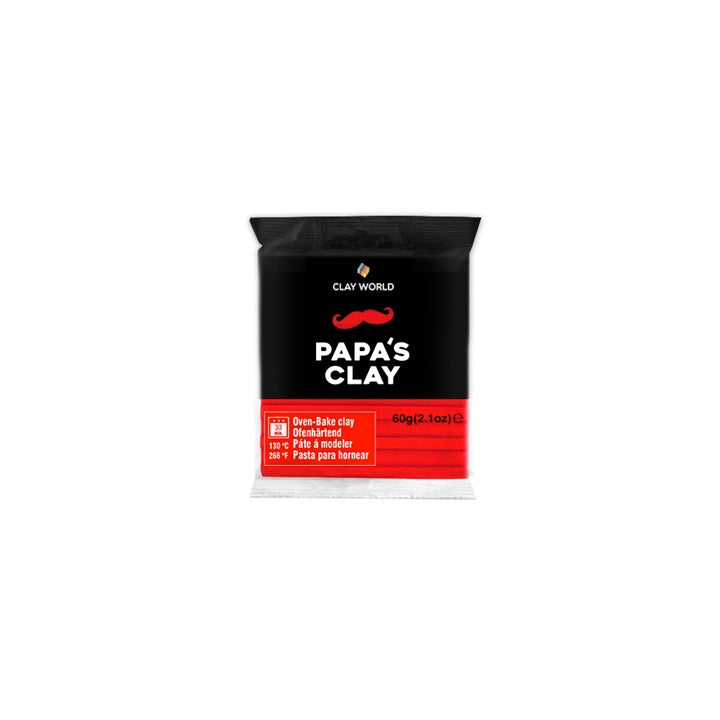 Polymer Clay Papa’s Clay 60 g | verschiedene Farbtöne | rot