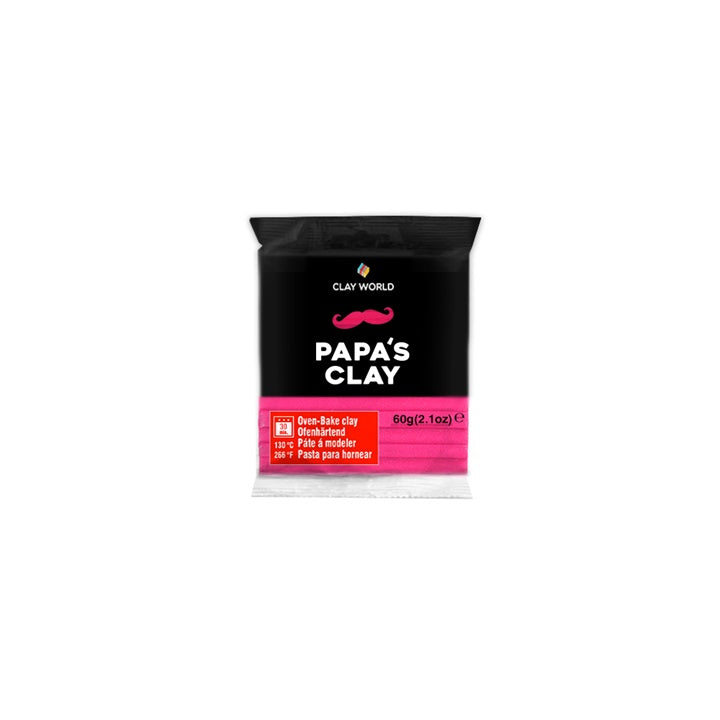 Polymer Clay Papa’s Clay 60 g | verschiedene Farbtöne | fuksia