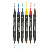 Marvy 122-S Textilmarker mit Rund- und Pinselspitze | verschiedene Farben