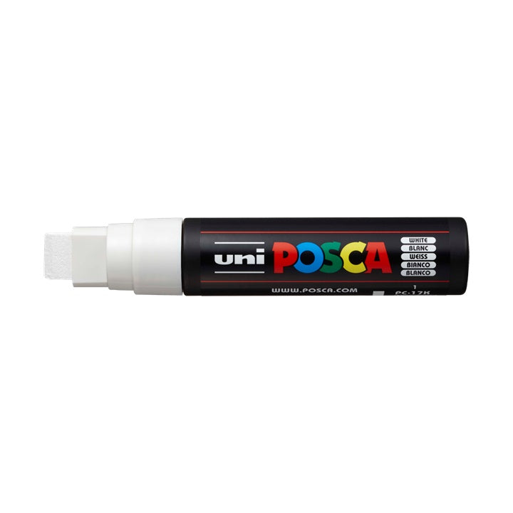 UNI POSCA Marker PC-17K 15 mm | verschiedene Farben | weiß (1)