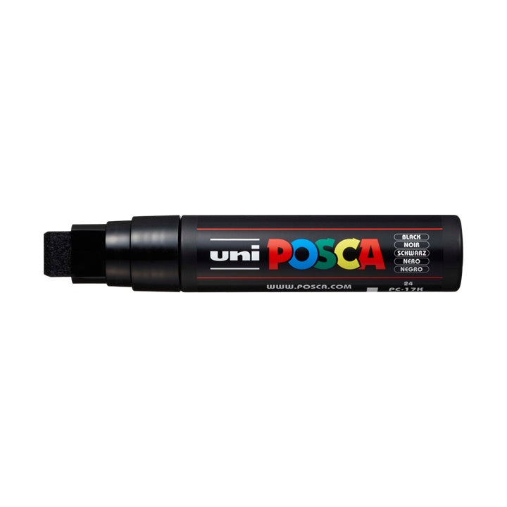 UNI POSCA Marker PC-17K 15 mm | verschiedene Farben | schwarz (24)