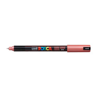 UNI POSCA PC-1MR Marker 0,7 mm | verschiedene Farben | Metallic-Rot (M15)