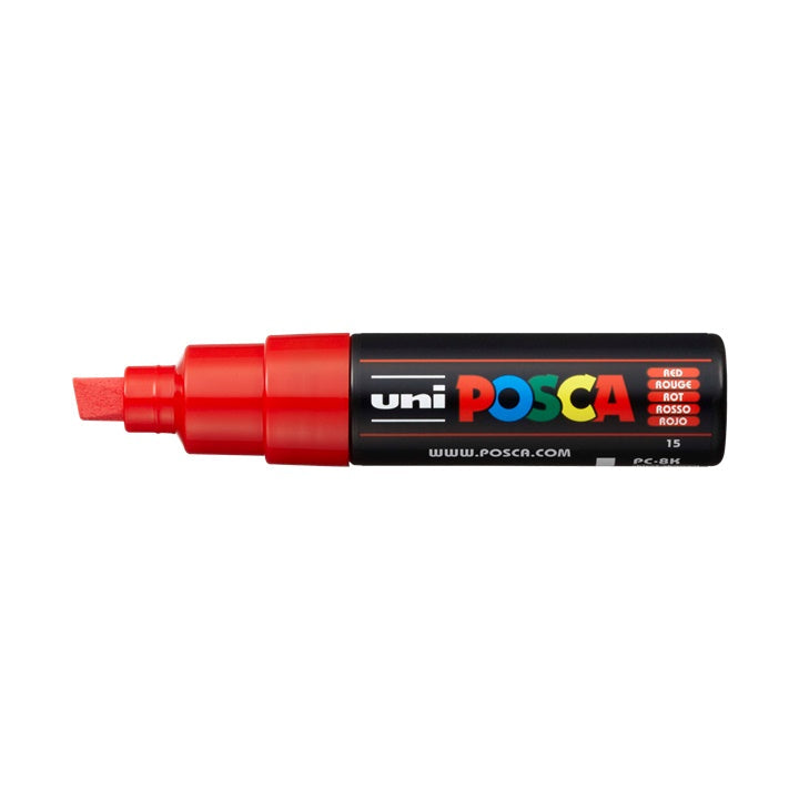 UNI POSCA Marker PC-8K 8 mm | verschiedene Farbtöne | rot (15)