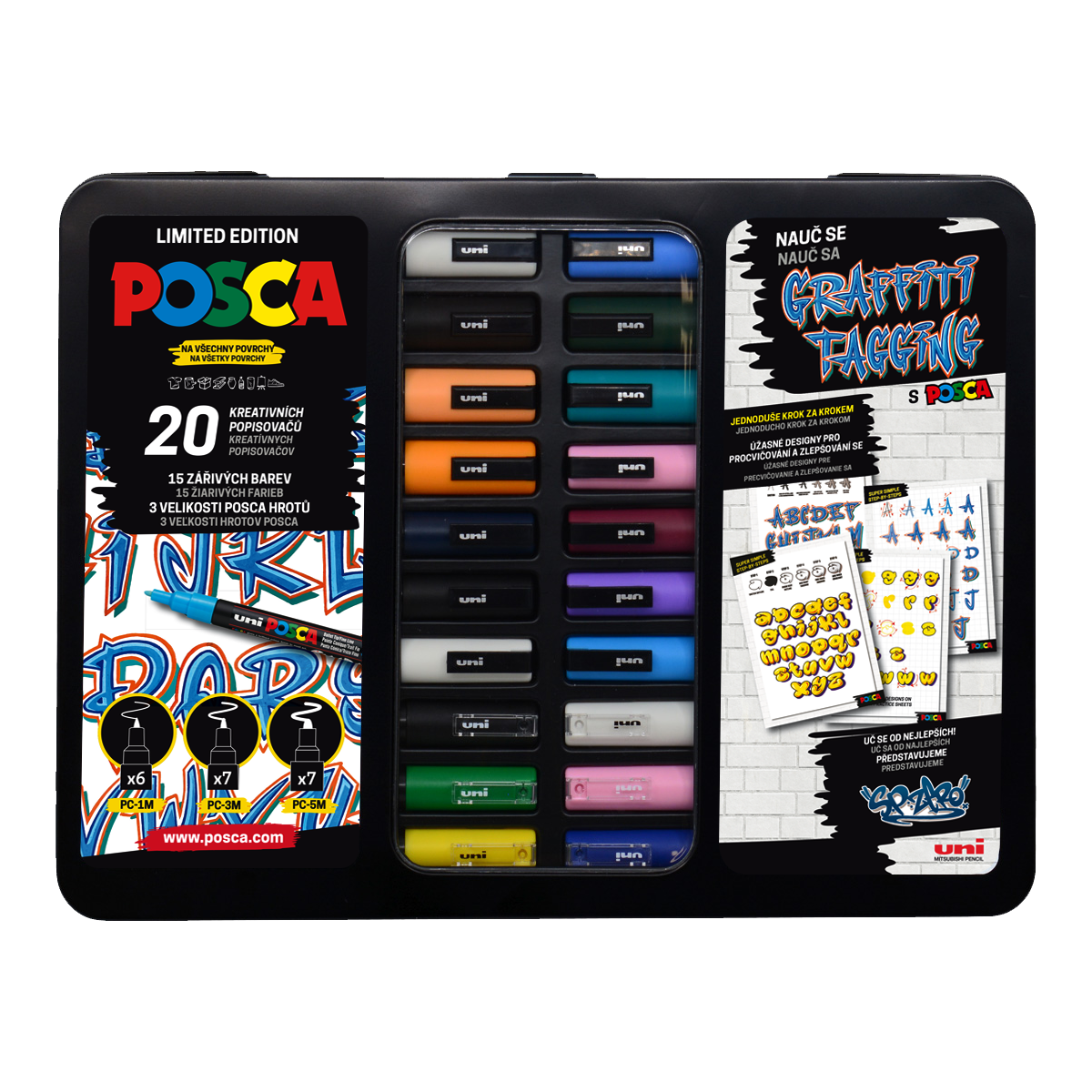 Posca Marker-Set GRAFFITI, Farbmix - 20 Stk.