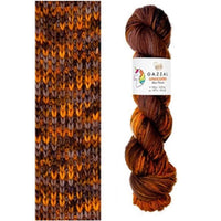 Gazzal Einhorn-Strickgarn | verschiedene Farben | Braun-Orange