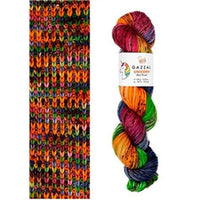 Gazzal Einhorn-Strickgarn | verschiedene Farben | Orange-Grün