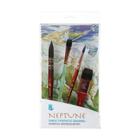 PRINCETON Neptune Aquarellpinsel-Set – 4-teilig