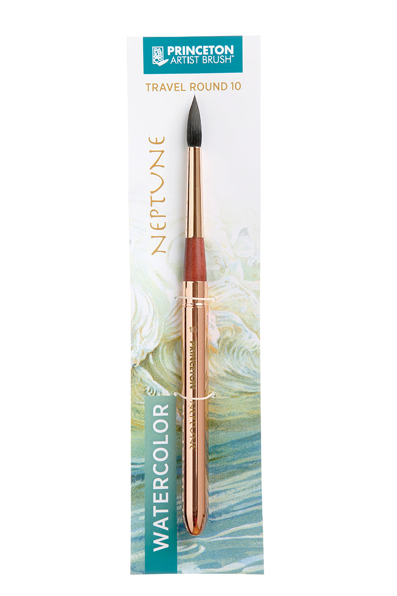 PRINCETON Neptune runder Reise-Aquarellpinsel Synthetik-Fehhaar – 10