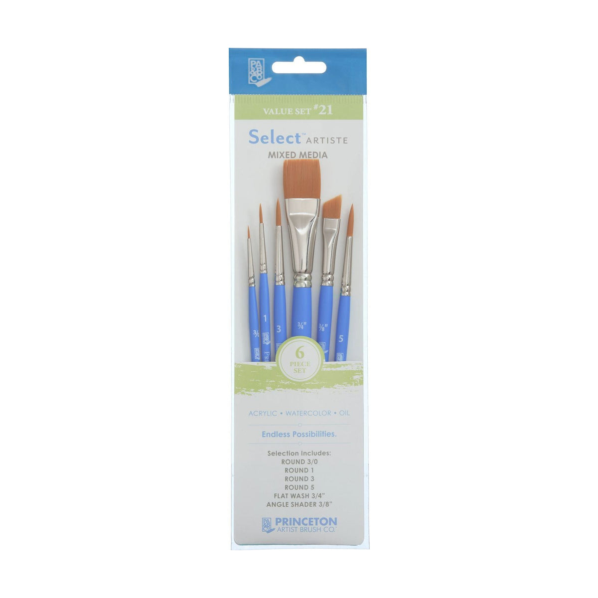 PRINCETON Select Universal-Pinselset Synthetik - 3–6-teilig
