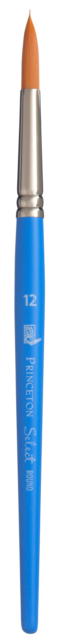 PRINCETON Select Universeller Rundpinsel Synthetik mit kurzem Stiel – 12