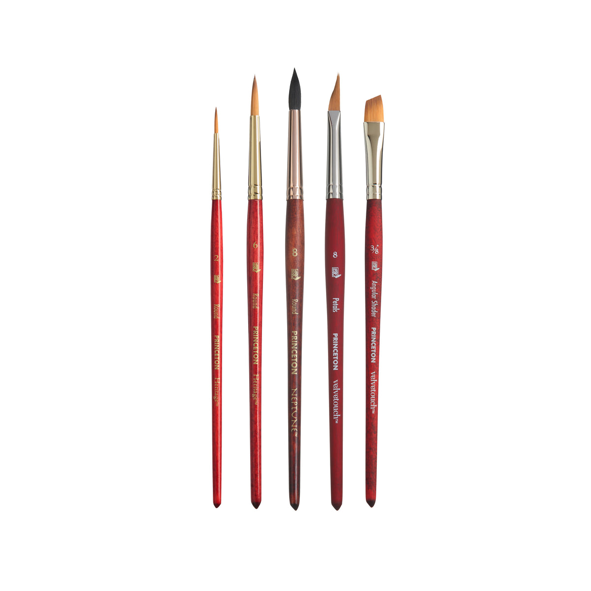 Princeton Watercolor Floral Pinselset, 5-tlg.