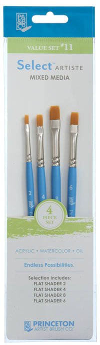 Universal-Pinselset PRINCETON Select Flat Shader – 4-tlg.