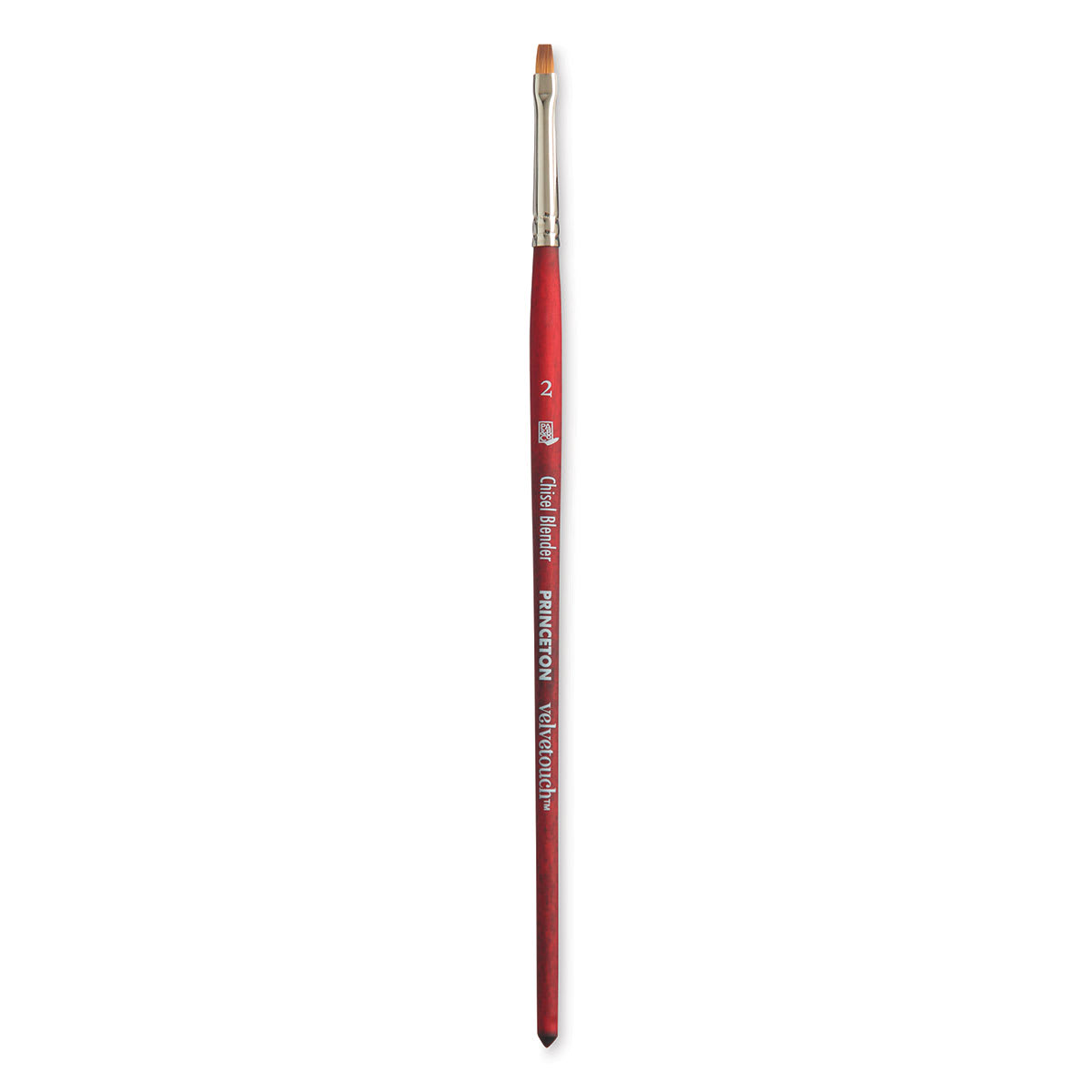 PRINCETON Velvetouch universeller Pinsel Chisel Blender mit kurzem Stiel