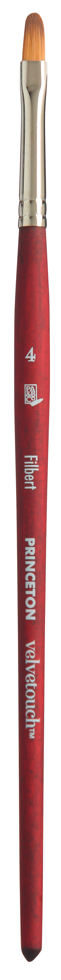 Universalpinsel PRINCETON Velvetouch Filbert mit kurzem Stiel – 4