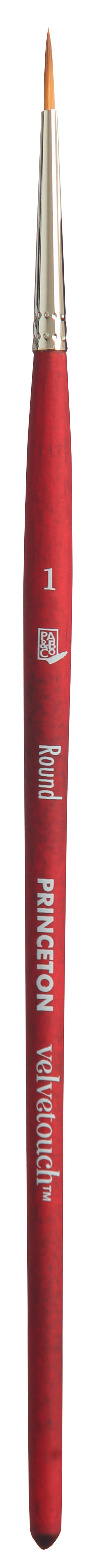 PRINCETON Velvetouch Universeller Rundpinsel mit kurzem Stiel – 1