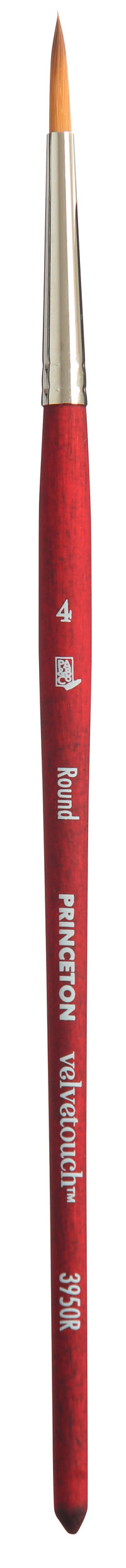 PRINCETON Velvetouch Universeller Rundpinsel mit kurzem Stiel – 4