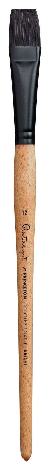 PRINCETON Catalyst Polytip Flachpinsel Bright mit langem Stiel – 12