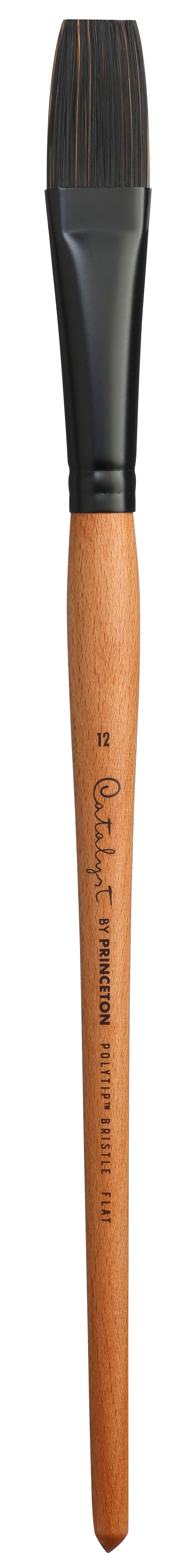 PRINCETON Catalyst Polytip Flachpinsel mit langem Stiel – 12