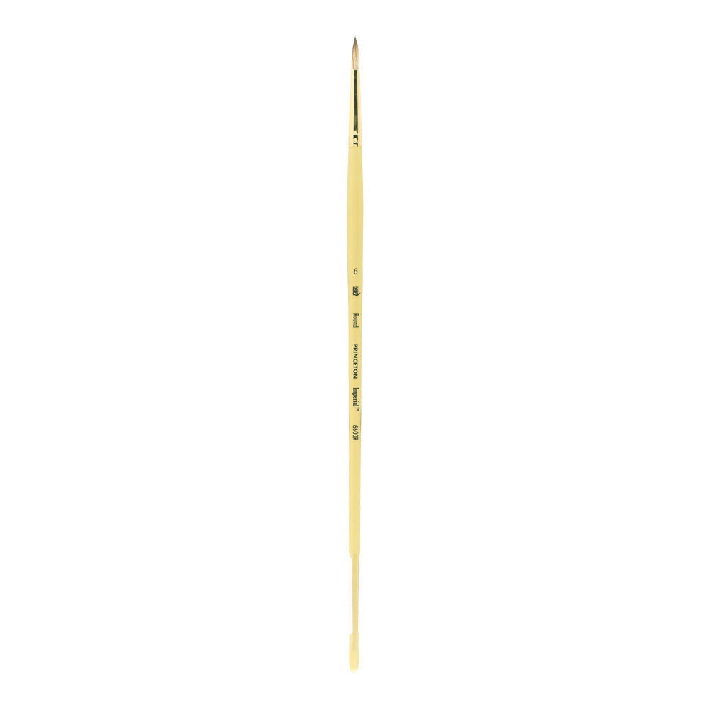 Ölpinsel PRINCETON Imperial Round synthetischer Mongoose mit langem Stiel – 6