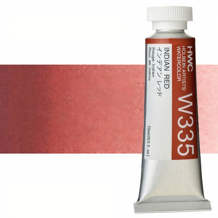 Holbein Artists Profi-Aquarellfarben 15 ml | Brauntöne | Indianerrot