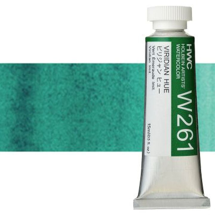 Holbein Artists Aquarellfarben 15 ml | Grüntöne | viridian hue