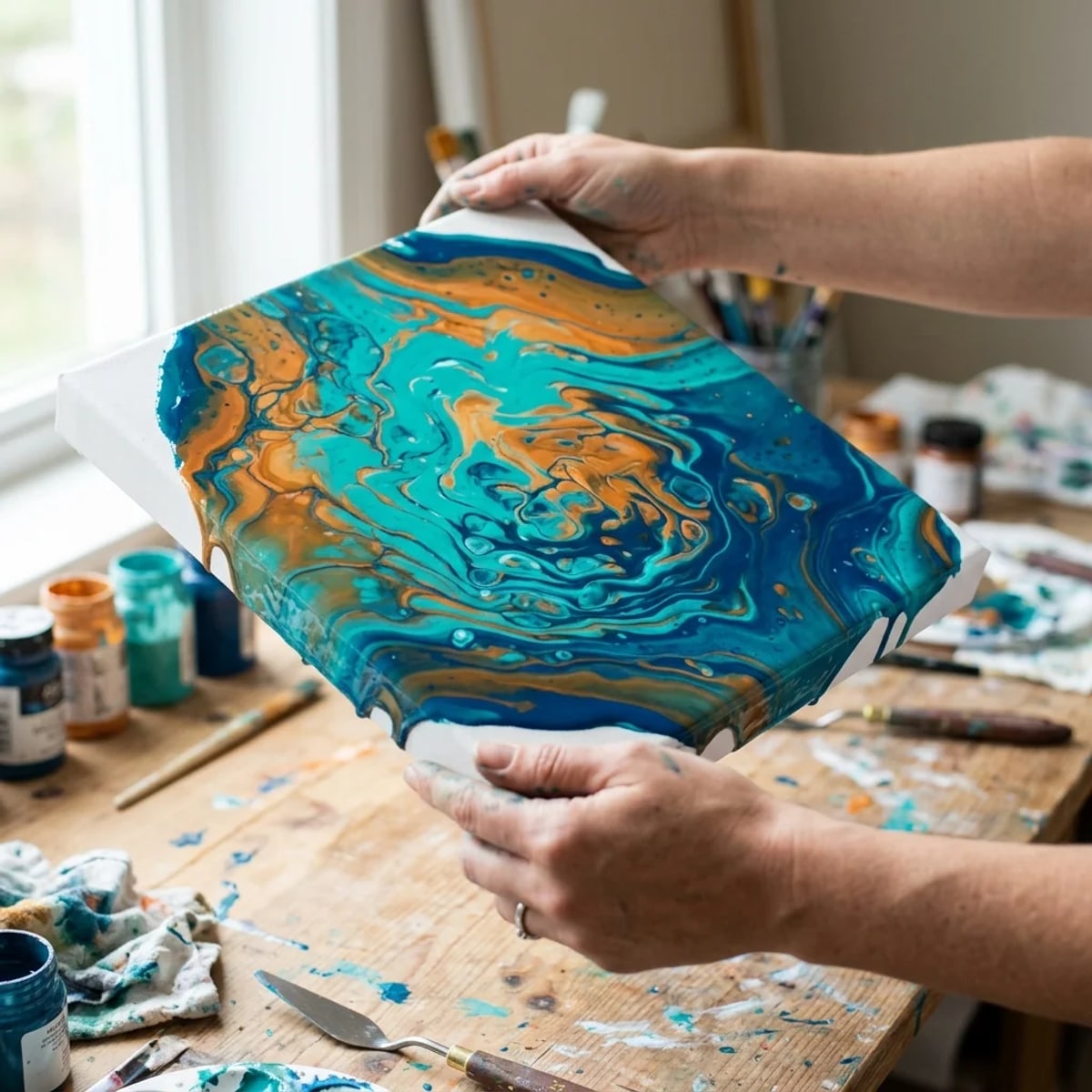 ARTMIE Abstract Waves Pouring Medium 500 ml / 3 l – Ansicht 5
