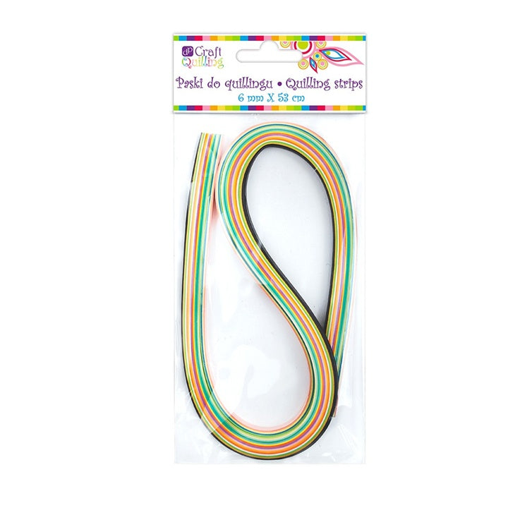 Bunte Quilling-Papierstreifen in Pastelltönen für kreative Bastelprojekte | ARTMIE