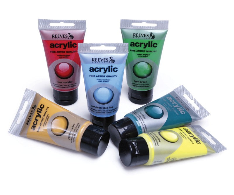 REEVES Fine Artist Acrylfarbe 75 ml in verschiedenen Farbtönen | ARTMIE