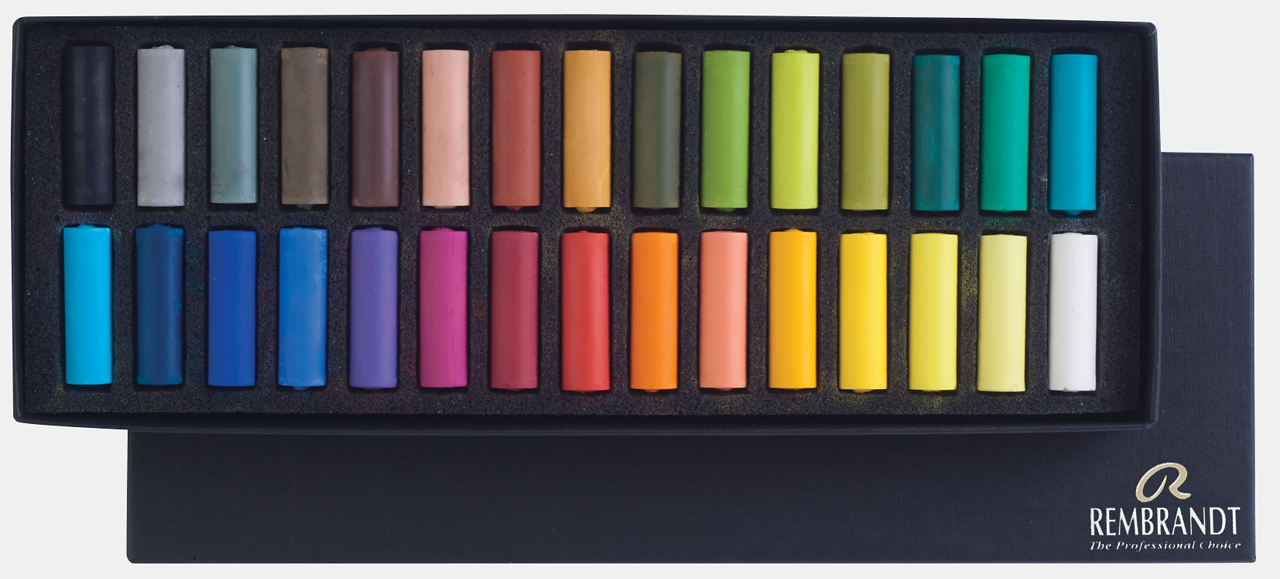 ROYAL TALENS Rembrandt Softpastelle Set General Selection - 30 halbe Pastelle