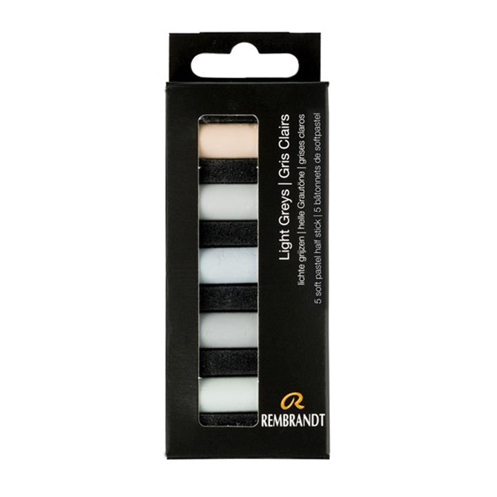 Rembrandt Softpastelle 5er Set – hell grau