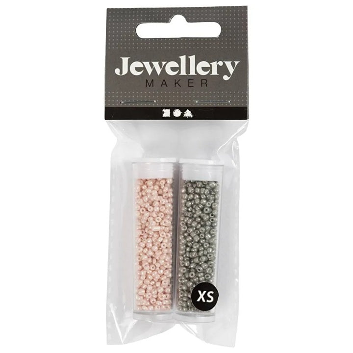 Rocailles-Perlen 1,7 mm, Set 2x7 g | verschiedene Farben