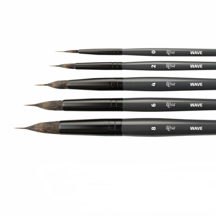 ROSA WAVE 148 Runder Naturhaar-Liner für Aquarell und Kalligrafie | ARTMIE