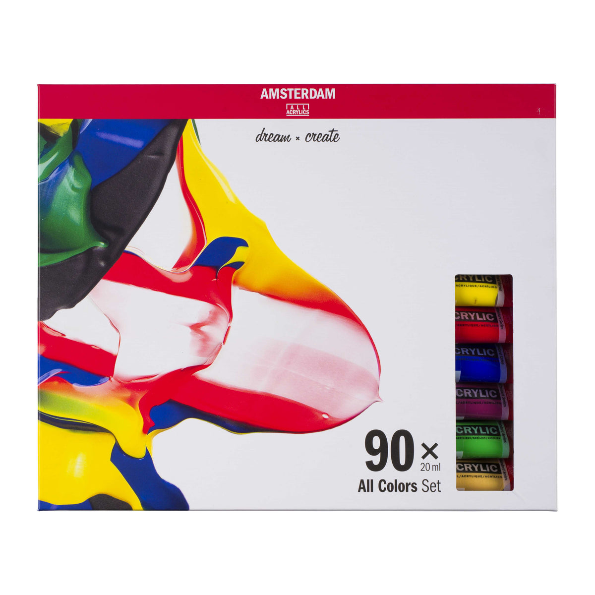 ROYAL TALENS Amsterdam Acrylfarben-Set All Colors 90 x 20 ml