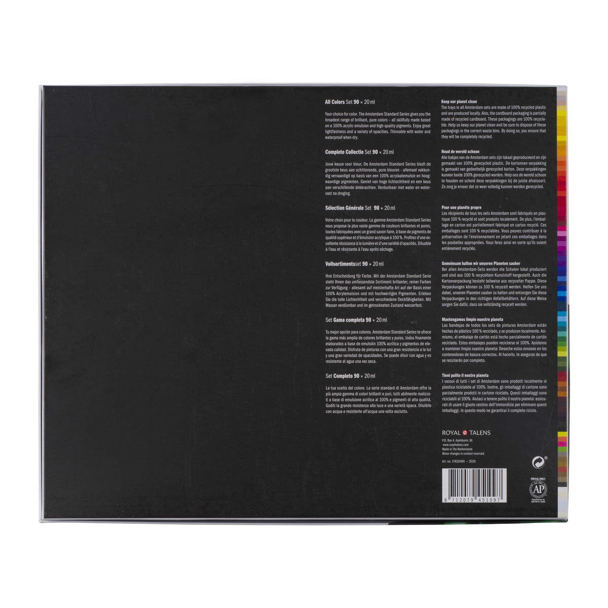 ROYAL TALENS Amsterdam Acrylfarben-Set All Colors 90 x 20 ml