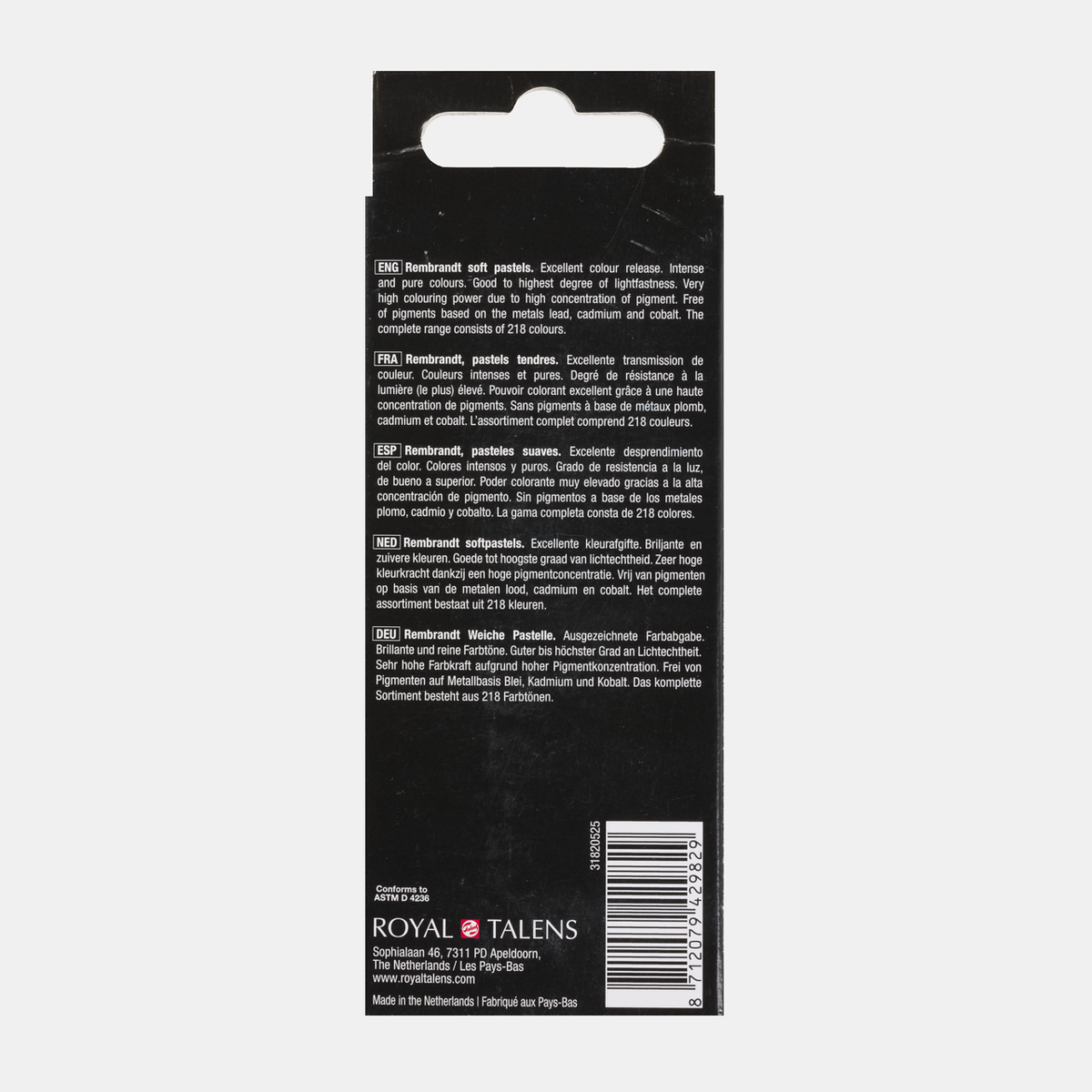 ROYAL TALENS Rembrandt Softpastelle Set Cool Greens 5er