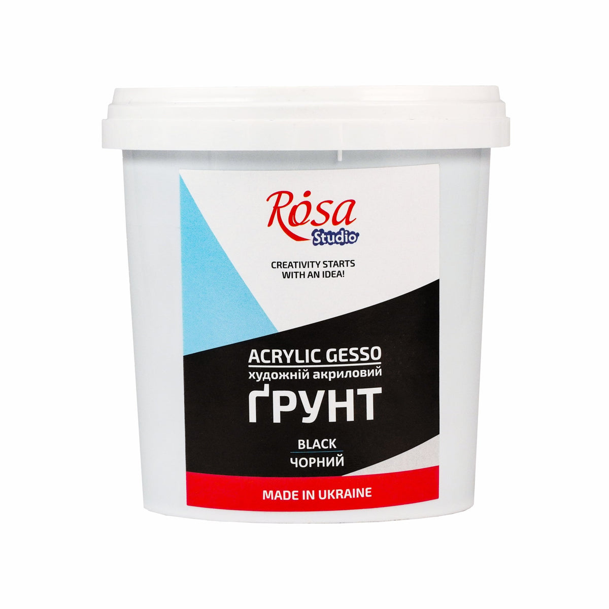 Acryl-Gesso schwarz ROSA Studio – 500 ml