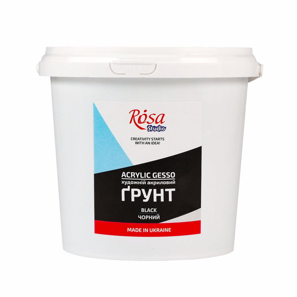 Acryl-Gesso schwarz ROSA Studio – 1000 ml