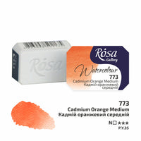 Rosa Gallery Aquarellfarben im Näpfchen 2,5 ml – Cadmium Orange Medium panvička