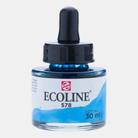 Ecoline Flüssig-Aquarellfarbe 30 ml – Sky Blue Cyan