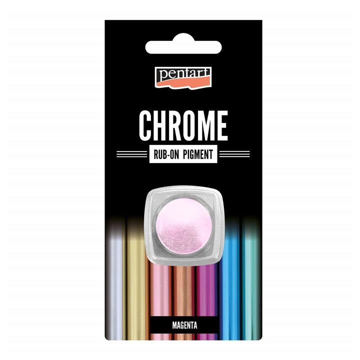 Pentart Rub-on Chrom-Pulver 0,5 g | verschiedene Farben | magenta
