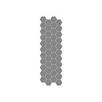 Schablone Honigwabe 13x40 cm