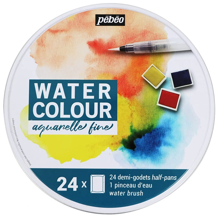Pebeo Aquarellfarben-Set im Metallkasten